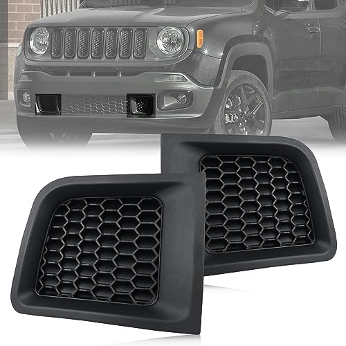 Jeep Renegade 2015-2018 Front Kidney Grilles - Black