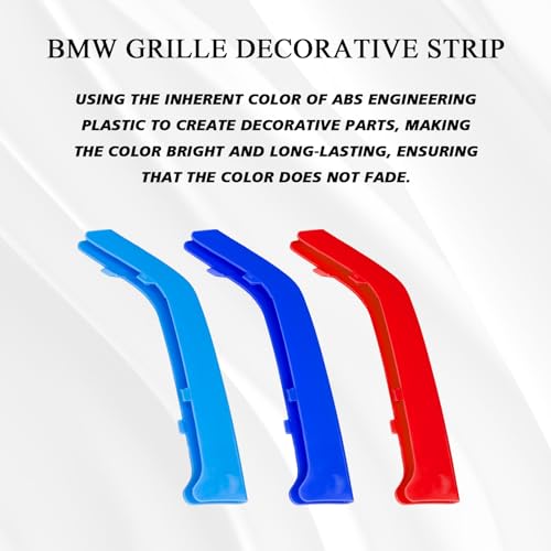 BEYPOVK Car Grille Insert Trims, M-Colored Grill Strips