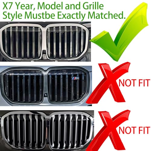 BMW X7 2023 Grille Inserts: M Color Trims