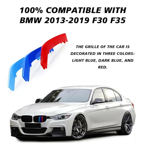 BEYPOVK Car Grille Insert Trims, M-Colored Grill Strips