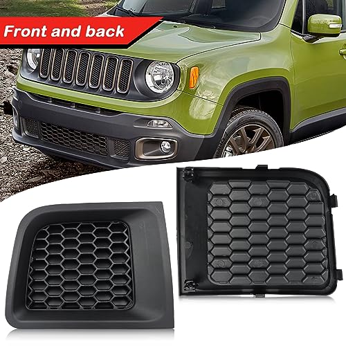 Jeep Renegade 2015-2018 Front Kidney Grilles - Black