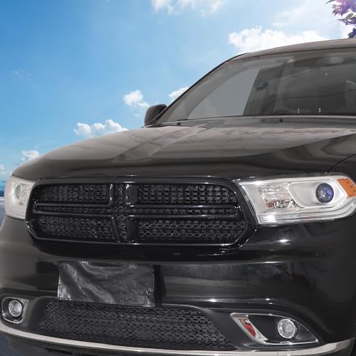 Dodge Durango 2011-2020 Black Front Grill Inserts