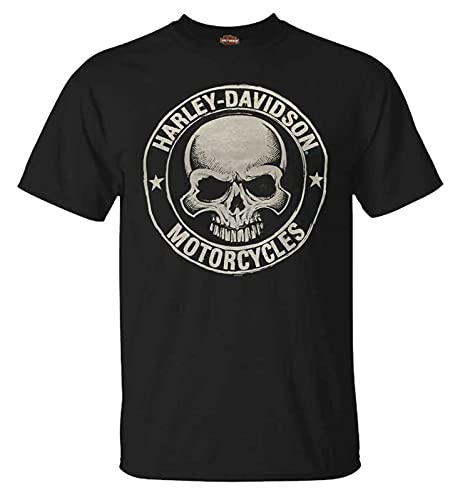 Harley-Davidson Men's Black Skull Badge T-Shirt
