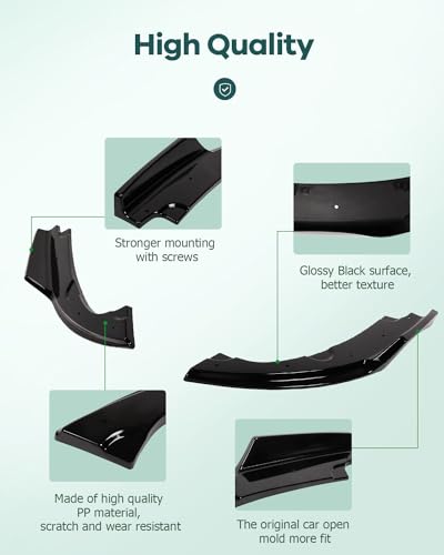 SCITOO PP Rear Side Lip Spoilers for Honda Civic