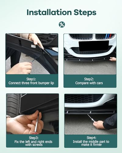 SCITOO PP Rear Side Lip Spoilers for Honda Civic