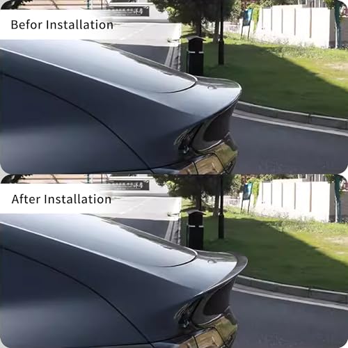 Carbon Fiber Patterned Rear Trunk Spoiler for Tesla Model Y