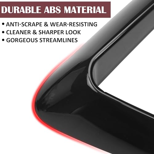 Matte Black Front Fog Light Trim Cover for Tesla Model Y