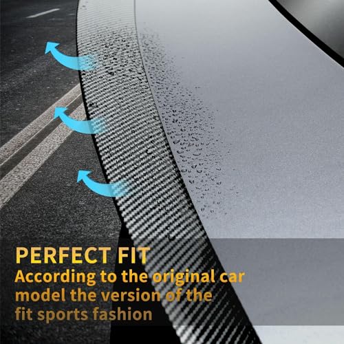 Carbon Fiber Patterned Rear Trunk Spoiler for Tesla Model Y