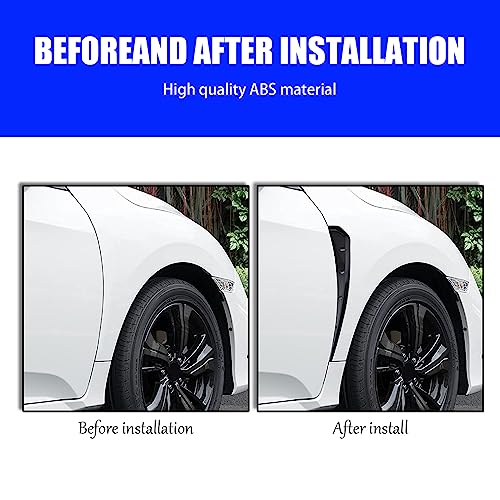 QODOLSI Carbon Fiber Car Fender Side Vents Set