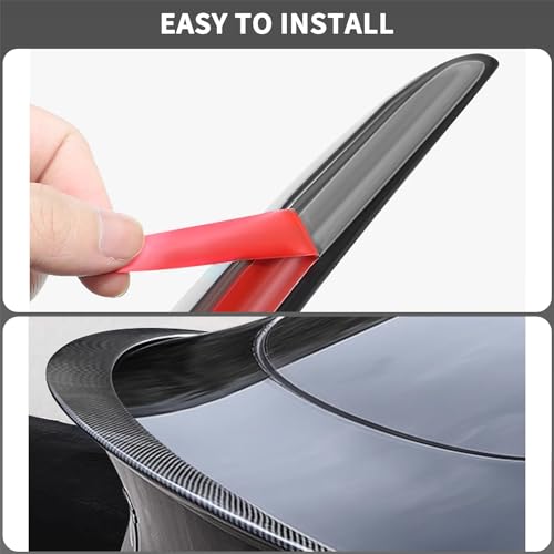 Carbon Fiber Patterned Rear Trunk Spoiler for Tesla Model Y