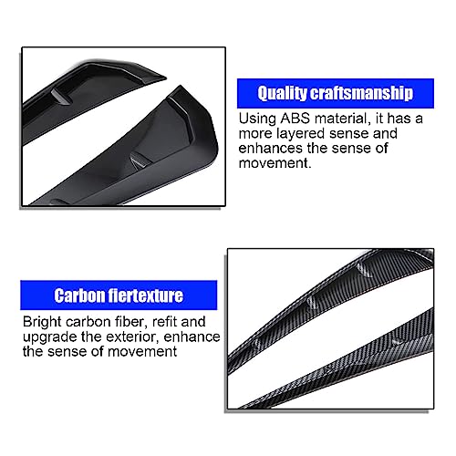 QODOLSI Carbon Fiber Car Fender Side Vents Set