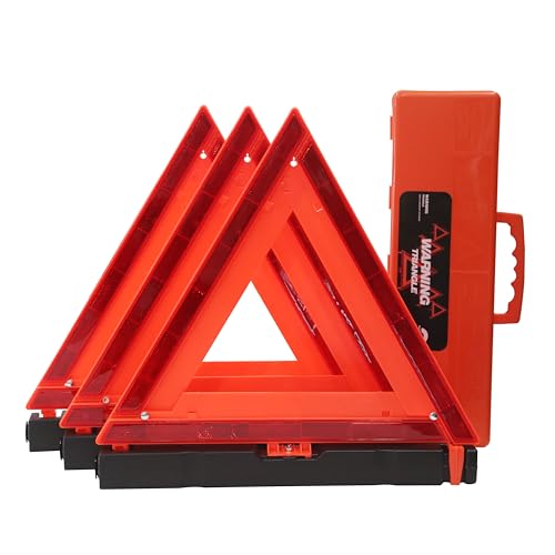 WORKKOOL Safety Triangles DOT Approved (3 Pack)