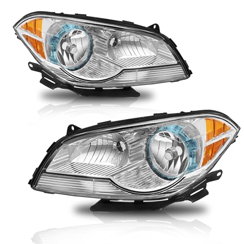 08-12 Chevy Malibu Headlights Assembly (Chrome Housing)
