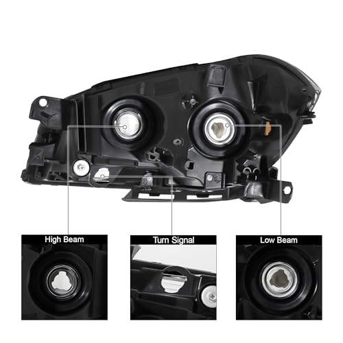 08-12 Chevy Malibu Headlights Assembly (Chrome Housing)