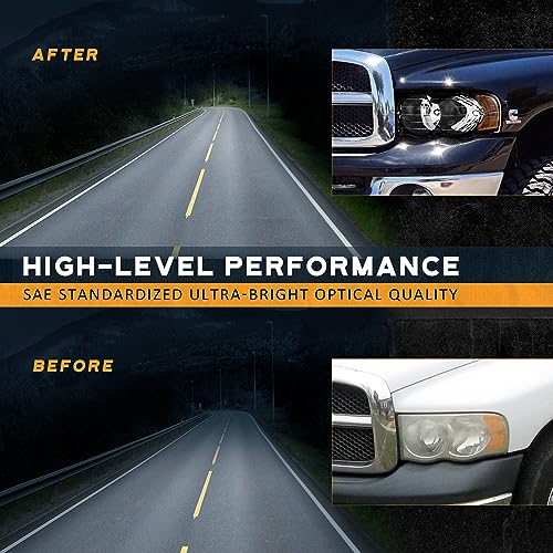 Halogen Headlights for Dodge Ram 1500/2500/3500 Pickup