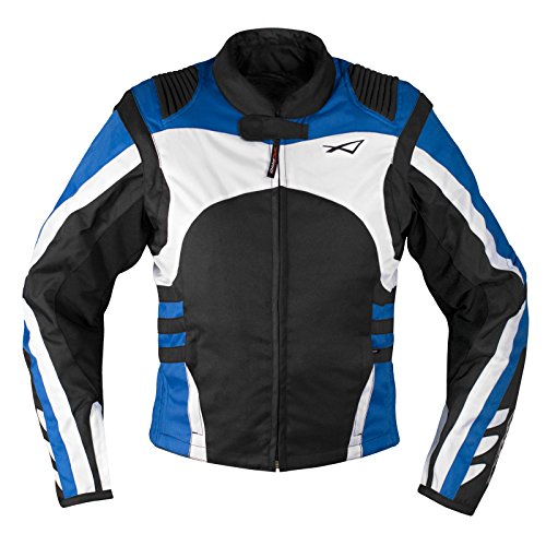 CE Armored Racing Motorcycle Jacket, Blue, XXL