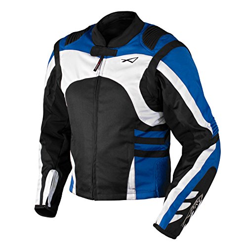 CE Armored Racing Motorcycle Jacket, Blue, XXL