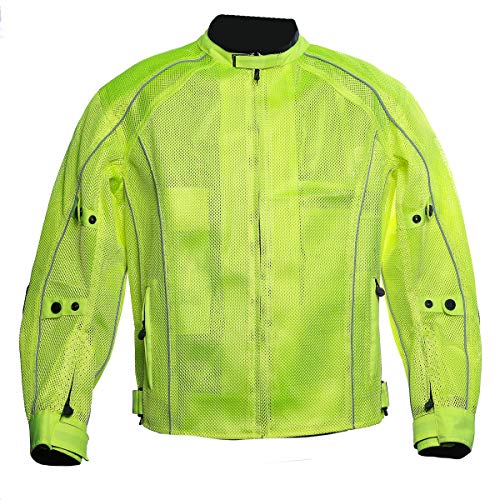 Hi Viz Green Summer Racing Jacket for Men