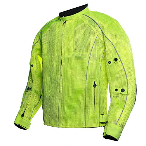 Hi Viz Green Summer Racing Jacket for Men
