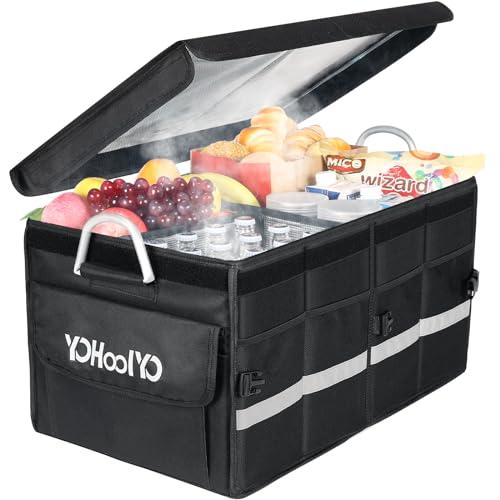YOHOOLYO Car Trunk Organizer Cooler Bag with Lid