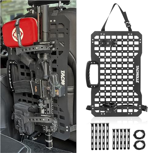 Vehicle Molle Panel with Gun Holder and Tool Storage