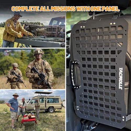 Vehicle Molle Panel with Gun Holder and Tool Storage