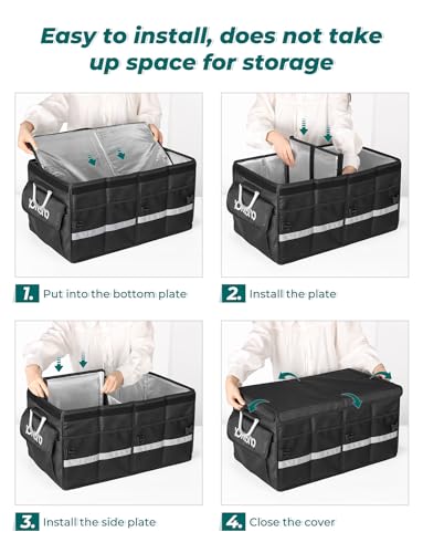 YOHOOLYO Car Trunk Organizer Cooler Bag with Lid