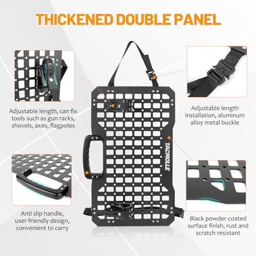 Vehicle Molle Panel with Gun Holder and Tool Storage