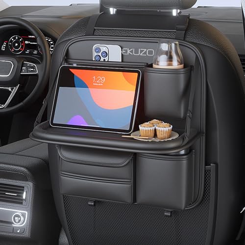 EKUZO Back Seat Car Organizer with Foldable Table