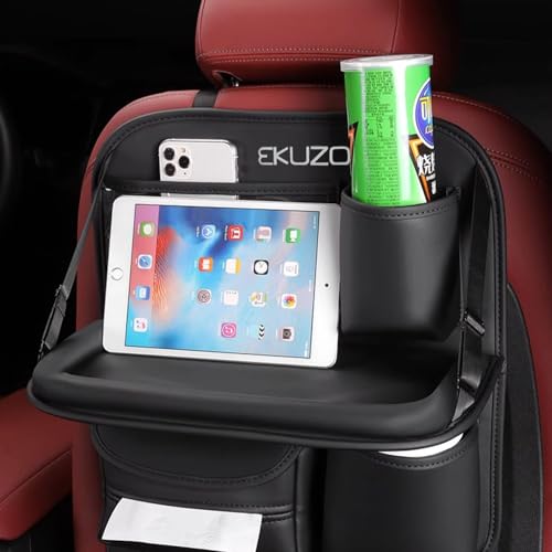 EKUZO Back Seat Car Organizer with Foldable Table