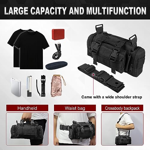 Universal Tactical Seat Back Organizer with 5 Detachable Pouches