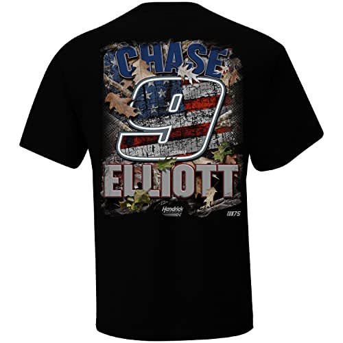 Chase Elliott 9 Camo Patriotic T-Shirt - 2XL