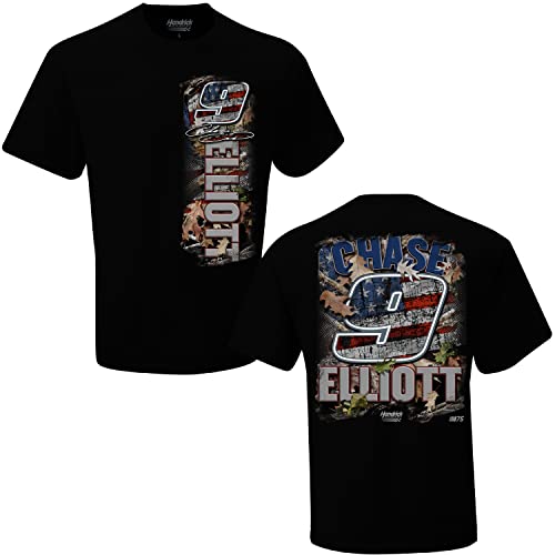 Chase Elliott 9 Camo Patriotic T-Shirt - 2XL