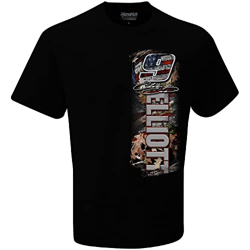 Chase Elliott 9 Camo Patriotic T-Shirt - 2XL