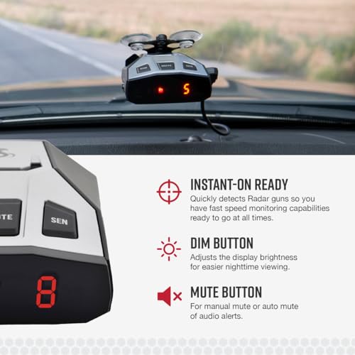 Cobra RAD 350 Laser Radar Detector - Enhanced Performance
