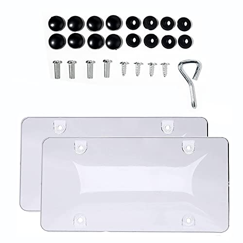 Banseko Black Clear License Plate Cover Frame Shields