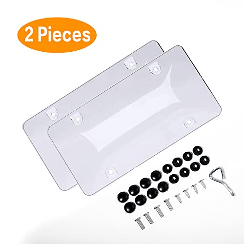 Banseko Black Clear License Plate Cover Frame Shields