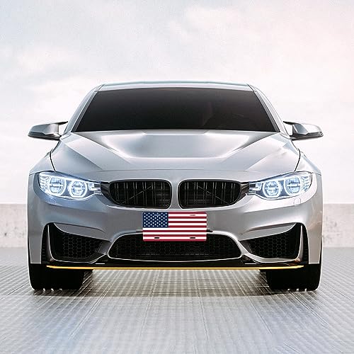 American Flag License Plate Cover Patriotic Stainless Steel