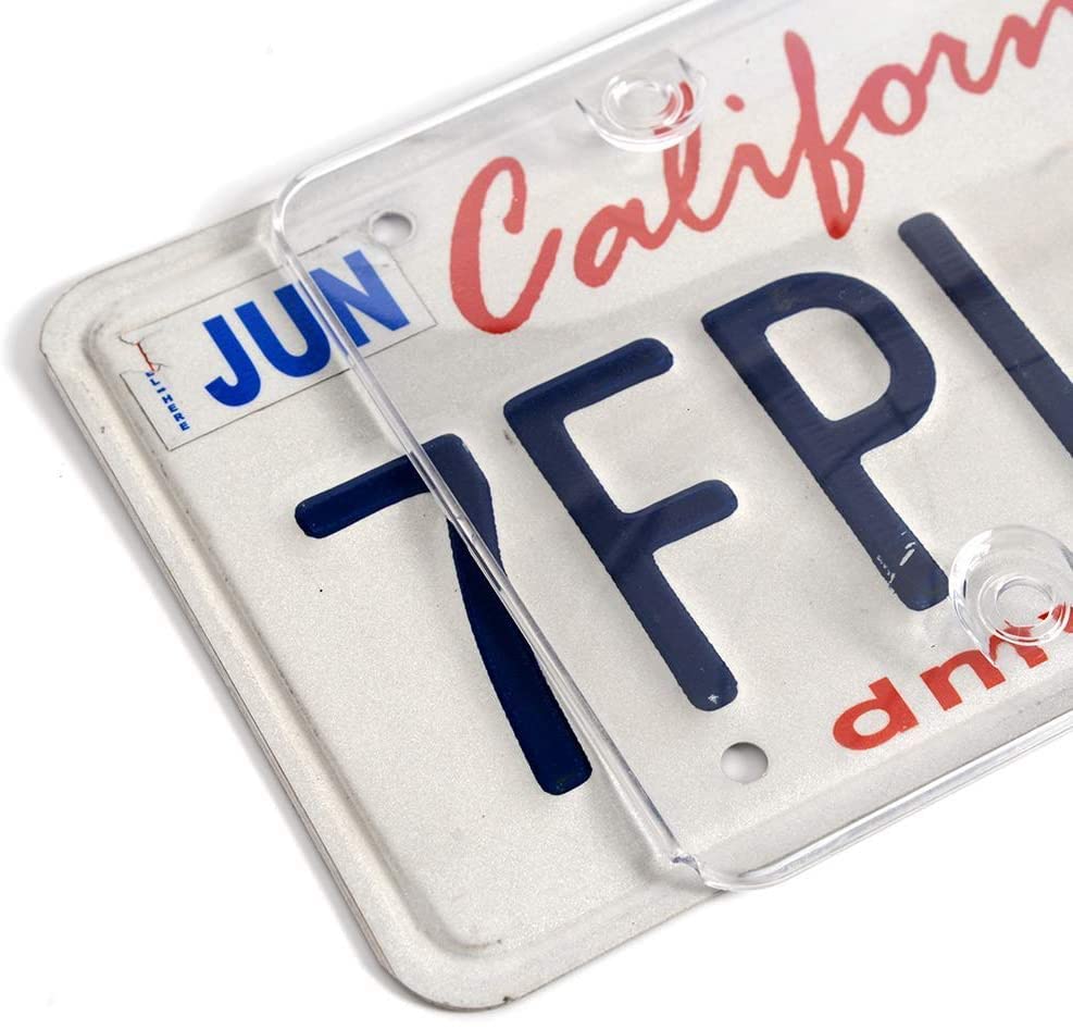 Banseko Black Clear License Plate Cover Frame Shields