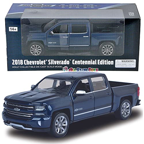 Motormax 2018 Chevy Silverado LTZ Centennial Edition Blue