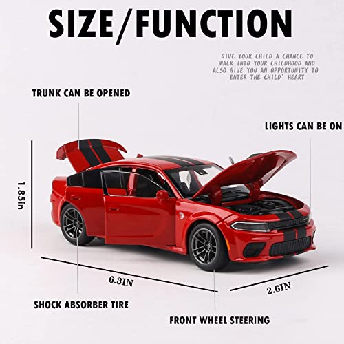 SRT Hellcat 1:32 Scale Diecast Toy Car (Red)
