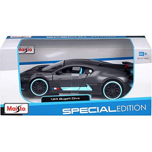 Maisto 1/24 Bugatti Divo Dark Gray Model Car