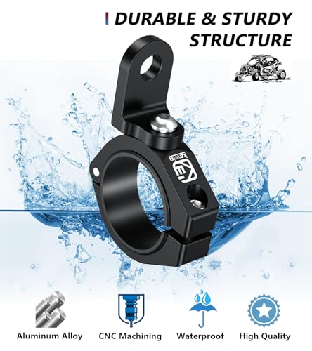Aluminium Alloy UTV Whip Light Mount, Rotating Bracket