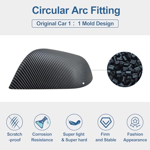 Tesla Model 3 Carbon Fiber Side Mirror Covers