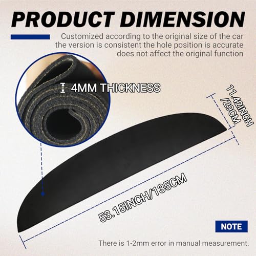 Tesla Model 3/Y 2023-2017 Suede Dashboard Cover