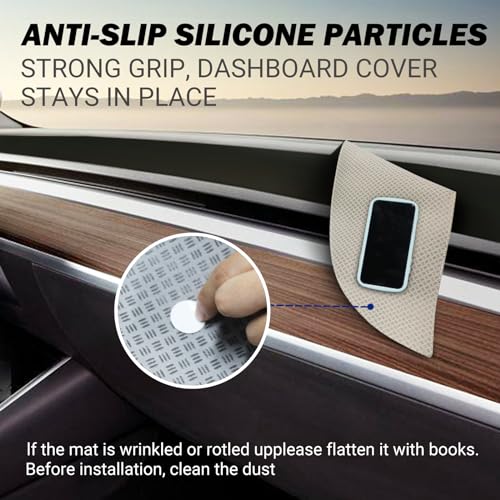 Tesla Model 3/Y 2023-2017 Suede Dashboard Cover