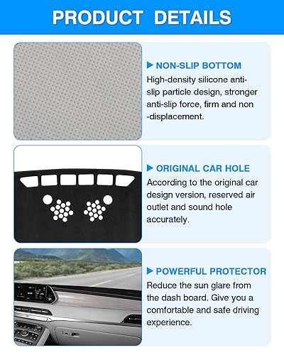 Hyundai Palisade Dashboard Cover Mat with Sunshade Protector