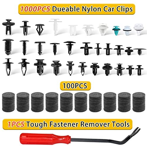 Car Retainer Clips Kit: 1101 PCS, 32 Sizes