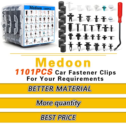 Car Retainer Clips Kit: 1101 PCS, 32 Sizes
