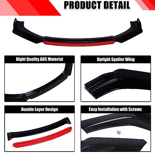 Universal Car Front Bumper Lip Spoiler Splitter Kit
